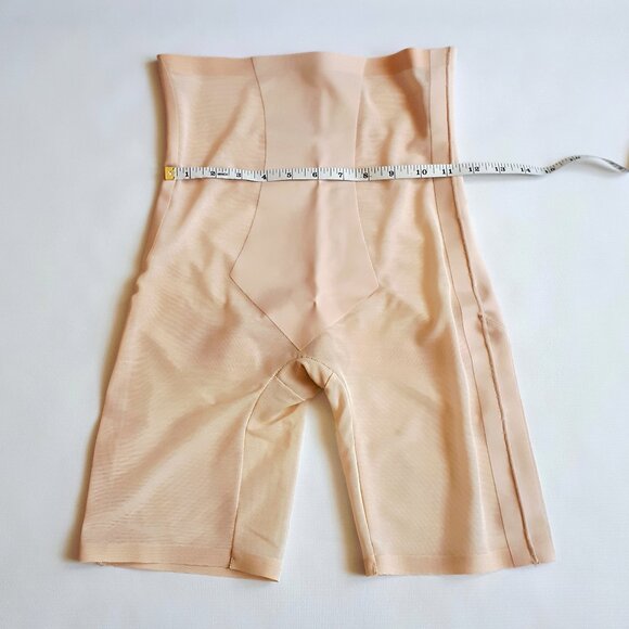NWOT UNDER WHERE? Power Mesh High Waist Control Shorts in Nude Beige - Picture 4 of 8